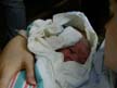 Mom Cara and Newborn Haalie
